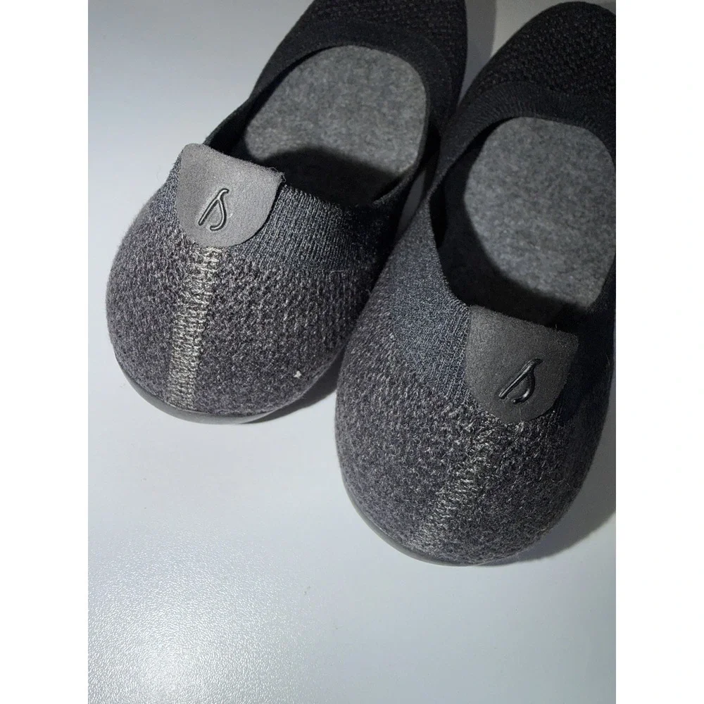 Allbirds Women's Dark Gray Knit Slip-On Ballet Flats Lyocell Upper US 8 K